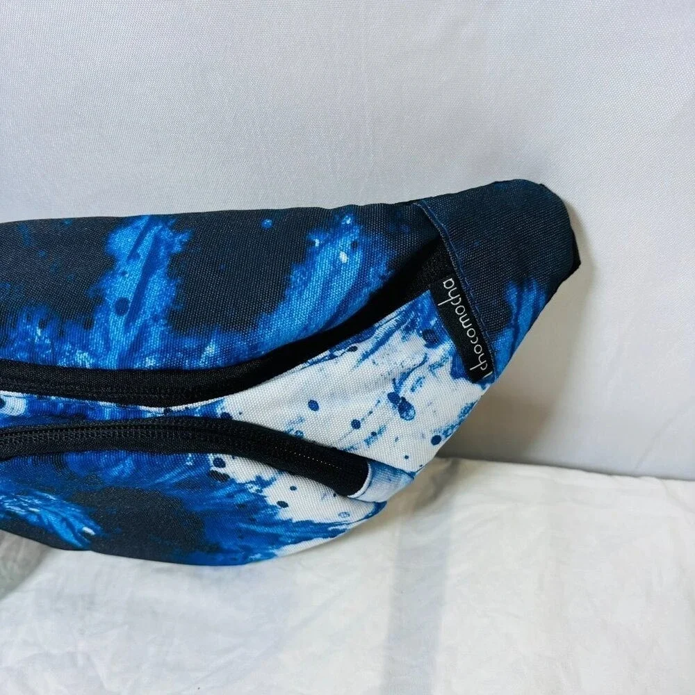 *NWT* Choco‎ Mocha Kids Blue Lightning Print Fanny Pack Bag Boys